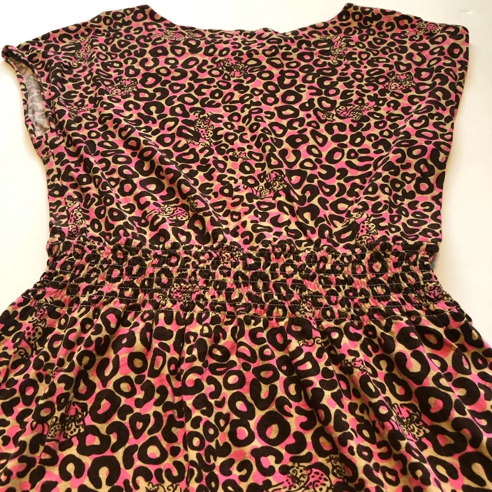 Lilly Pulitzer Sadie PB Camel Thrill of the Chaise Leopard Print Dress Size S - Picture 8 of 11